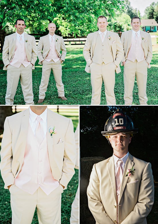 tan and pink groomsmen look @weddingchicks