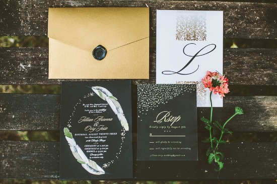 elegant-gold-and-black-wedding