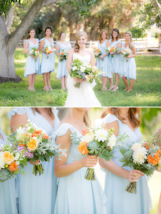 light blue bridesmaids @weddingchicks