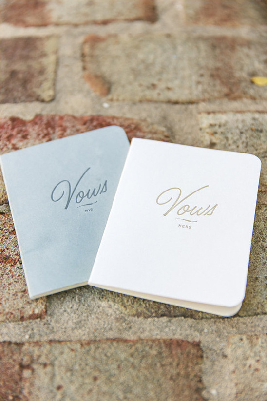 vow booklets @weddingchicks