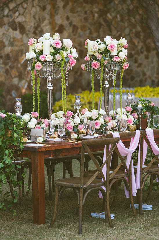 romantic rose reception ideas @weddingchicks