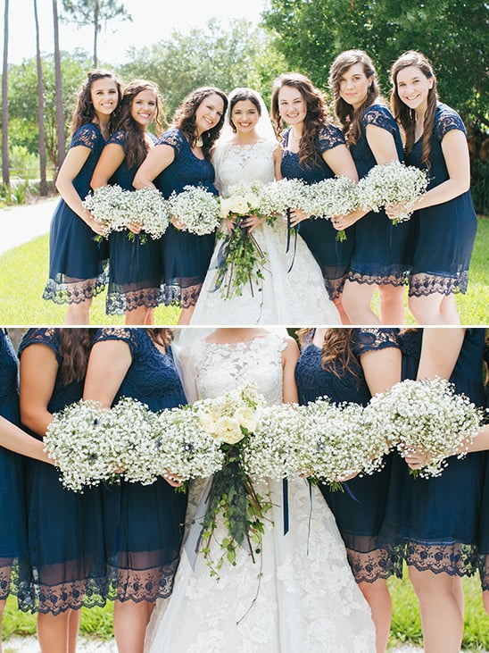 bridesmaid in navy blue @weddingchicks