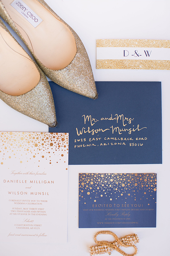 Gold and Navy Wedding