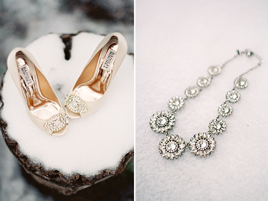 wedding shoes and necklace @weddingchicks
