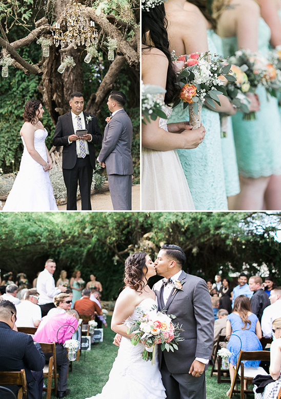 coral and mint ceremony ideas @weddingchicks