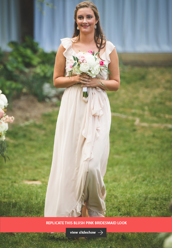 Replicate This Blush Pink Bridesmaid Look