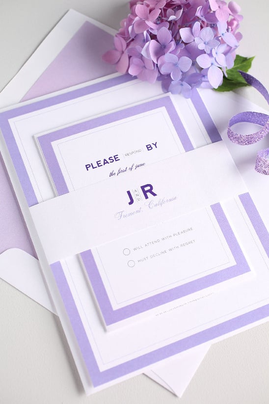 Clean, simple wedding invitations from Shine Wedding Invitations @weddingchicks