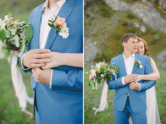 Blue suit @weddingchicks
