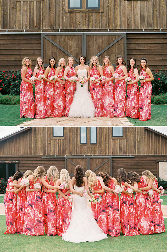 floral bridesmaid dresses @weddingchicks