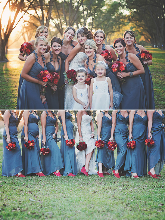 red shoes for bridesmaids @weddingchicks