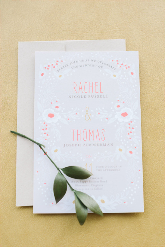 Wedding Paper Divas wedding invitation @weddingchicks