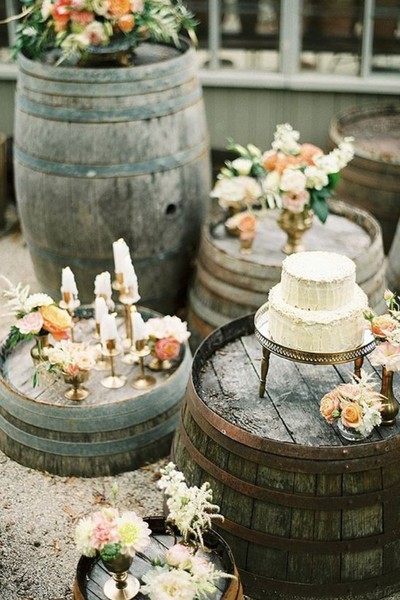 DIY Whiskey Barrel + 15 Whiskey Barrel Wedding Ideas