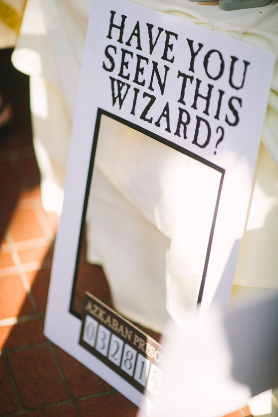 Harry Potter photo props @weddingchicks