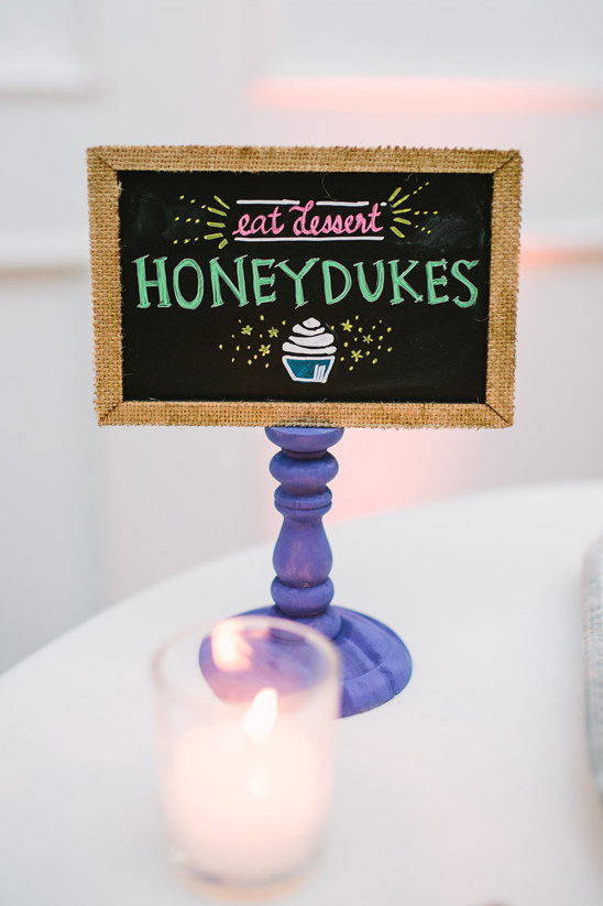 Harry Potter dessert table sign @weddingchicks