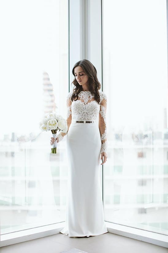 Elegant and Modern White Wedding