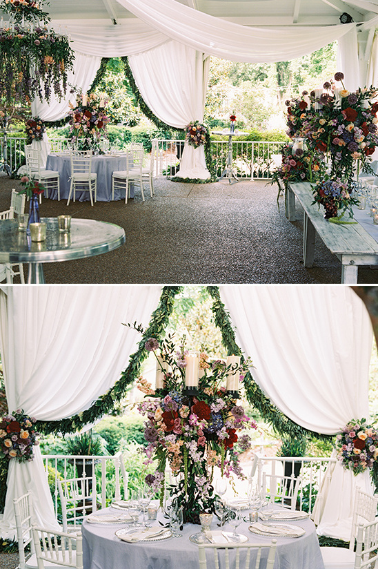 romantic floral reception @weddingchicks