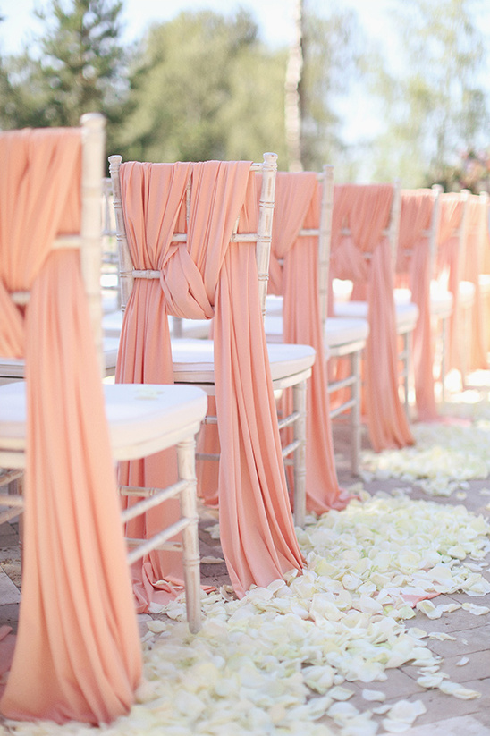 pink chair sash @weddingchicks
