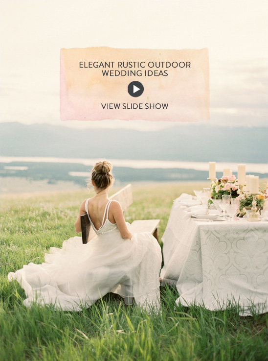 How To Have An Elegant Rustic Outdoor Wedding