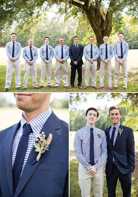 blue and tan groomsmen @weddingchicks