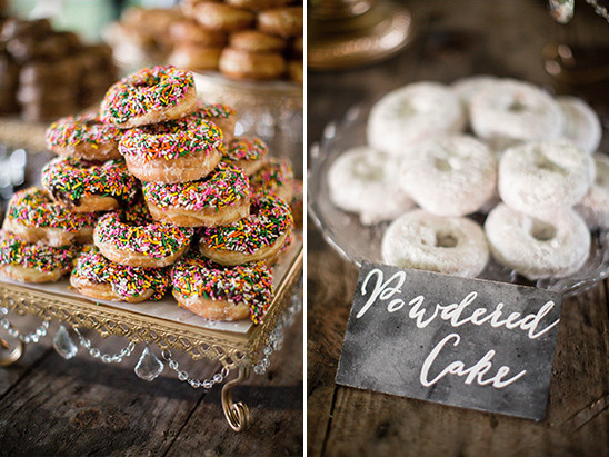 assorted donuts for wedding @weddingchicks
