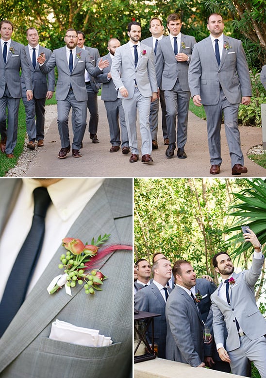 grey and navy groomsmen @weddingchicks