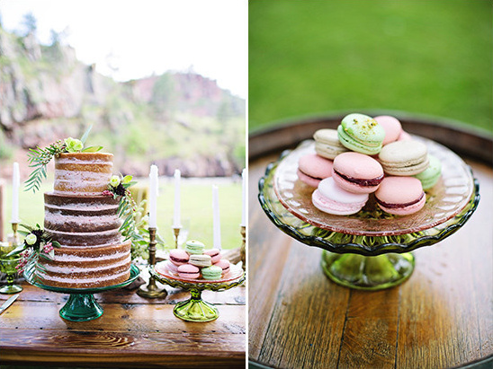 pink and green desserts @weddingchicks