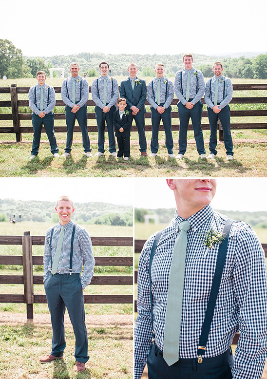 seersucker and suspenders groomsmen @weddingchicks
