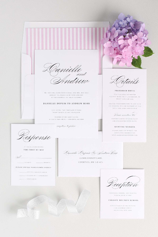 Timeless Script wedding invitation suite by Shine Wedding Invitations! @weddingchicks