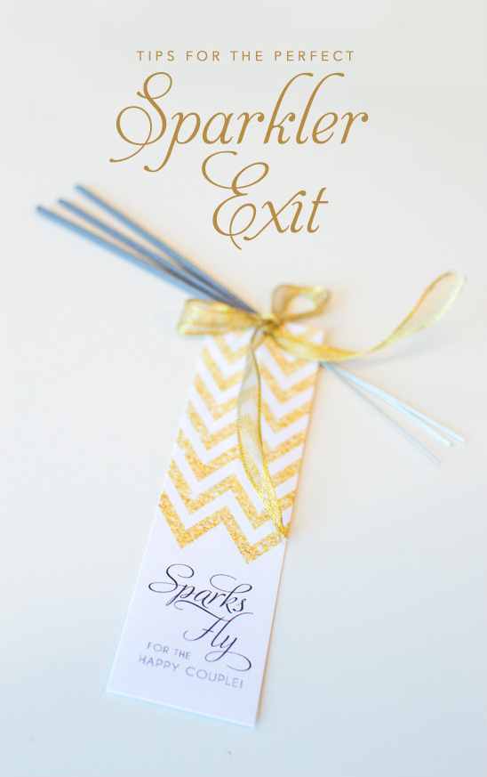 Sparkler favors for a perfect wedding sparkler exit