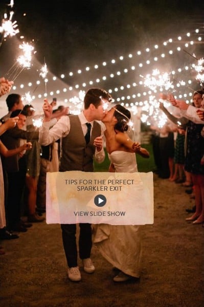 Tips For The Perfect Sparkler Exit