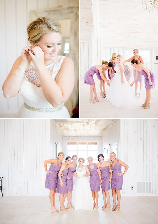 purple lace bridesmaid dresses @weddingchicks