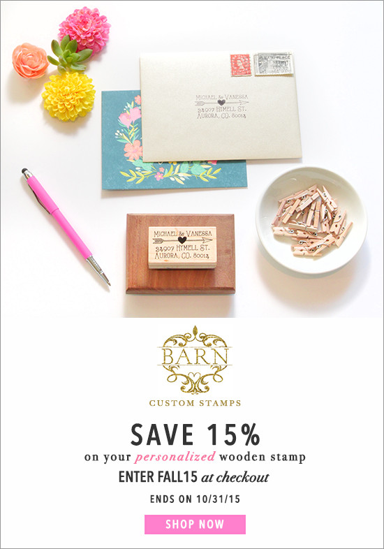 15% off Barn Stationery