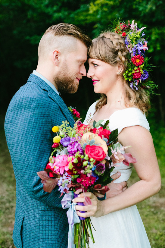 Alternative Vintage Forest Wedding