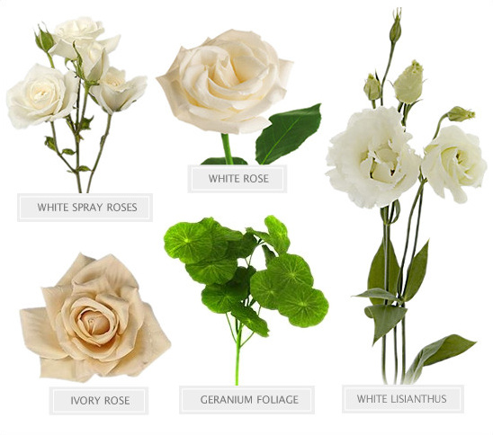 all white bouquet recipe @weddingchicks