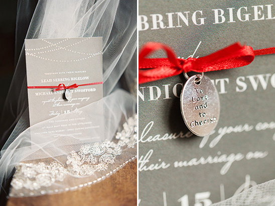 gray wedding invitation @weddingchicks