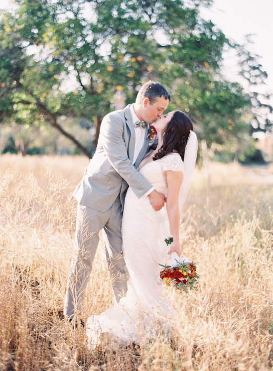 Blush, Red & Gray Rustic Tea Party Wedding