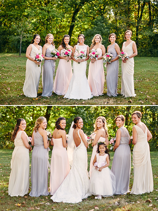 mismatched bridesmaids @weddingchicks