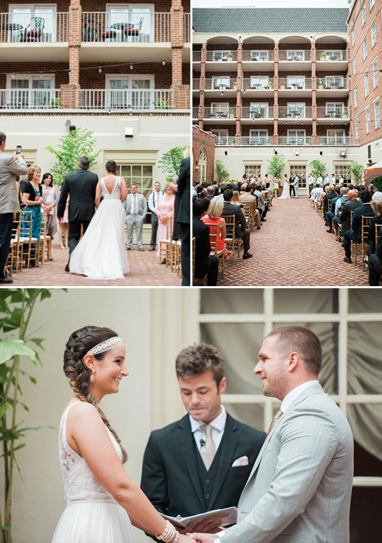 courtyard wedding @weddingchicks