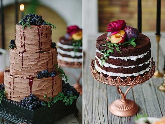 fruit topped wedding cakes @weddingchicks