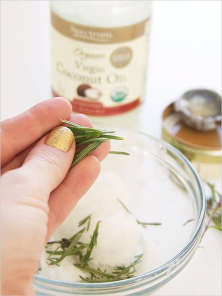 DIY Lavender Infused Coconut Oil Treatment