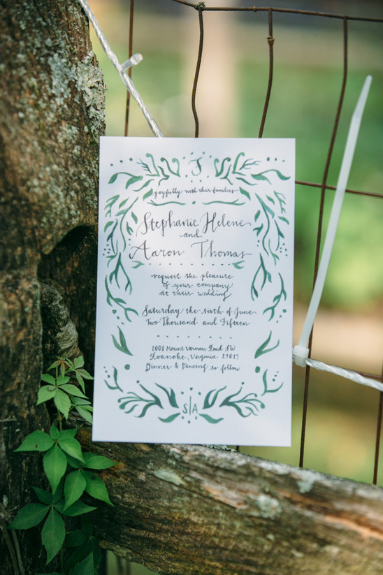 organic wedding invitation @weddingchicks