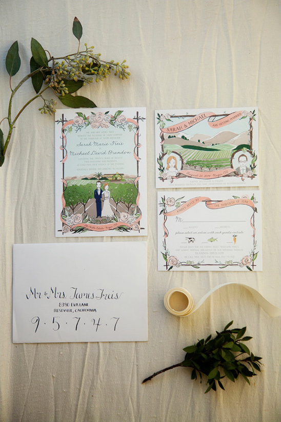 Amy Heitman wedding invitations @weddingchicks