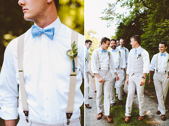 tan and blue groomsmen @weddingchicks