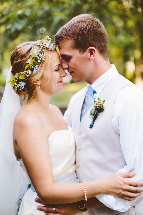 Old Fashioned Blue Wedding