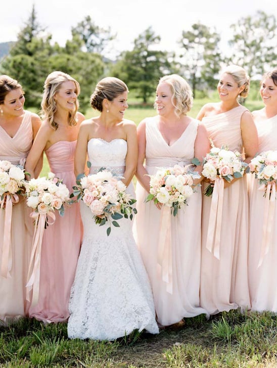 pastel bridesmaids @weddingchicks