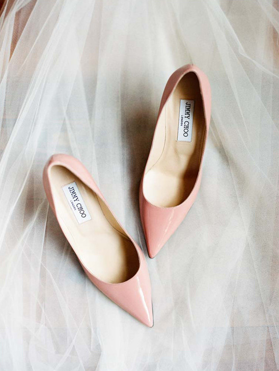 pink Jimmy Choo shoes @weddingchicks