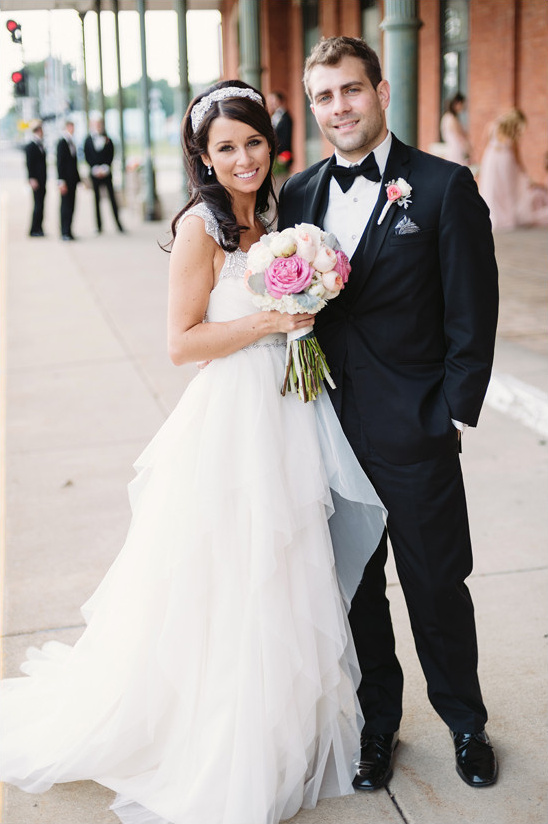 Pink and Gold Classic Romance Wedding