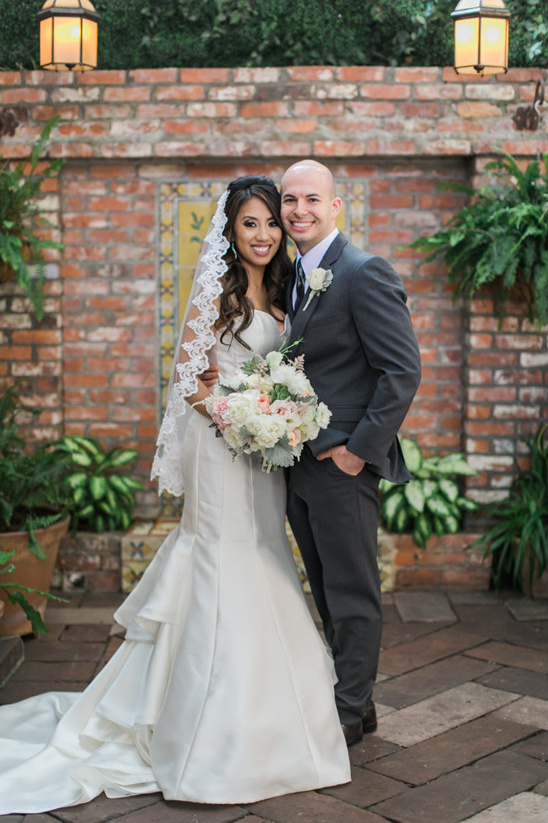 Pink and Gold Vintage Glam Wedding