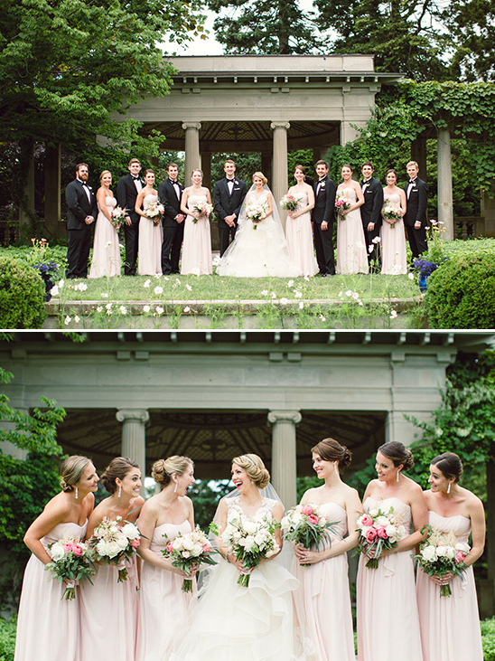 blush bridesmaids dresses @weddingchicks