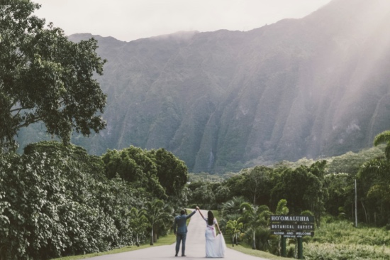 purple-and-lace-hawaiian-wedding